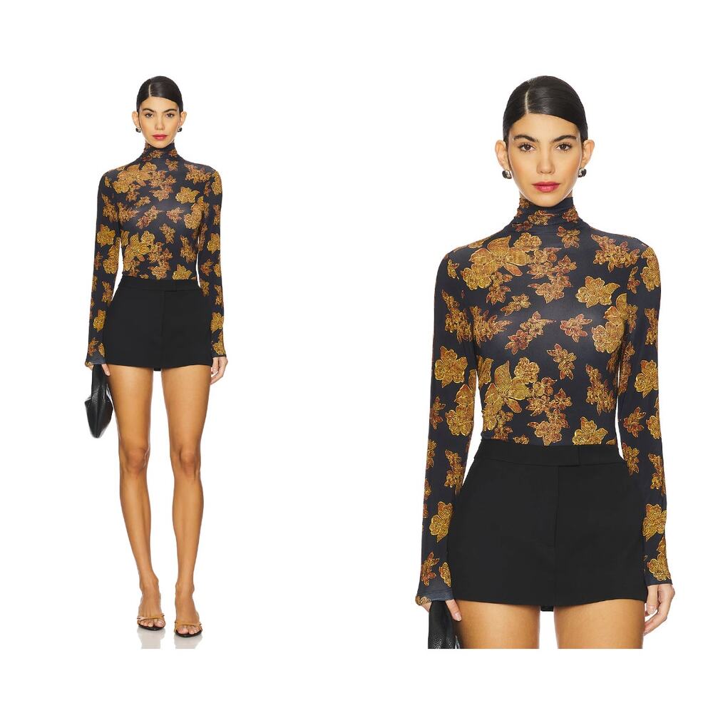 Ulla Johnson Aurelia Turtleneck Top in Onyx NWT - image 1